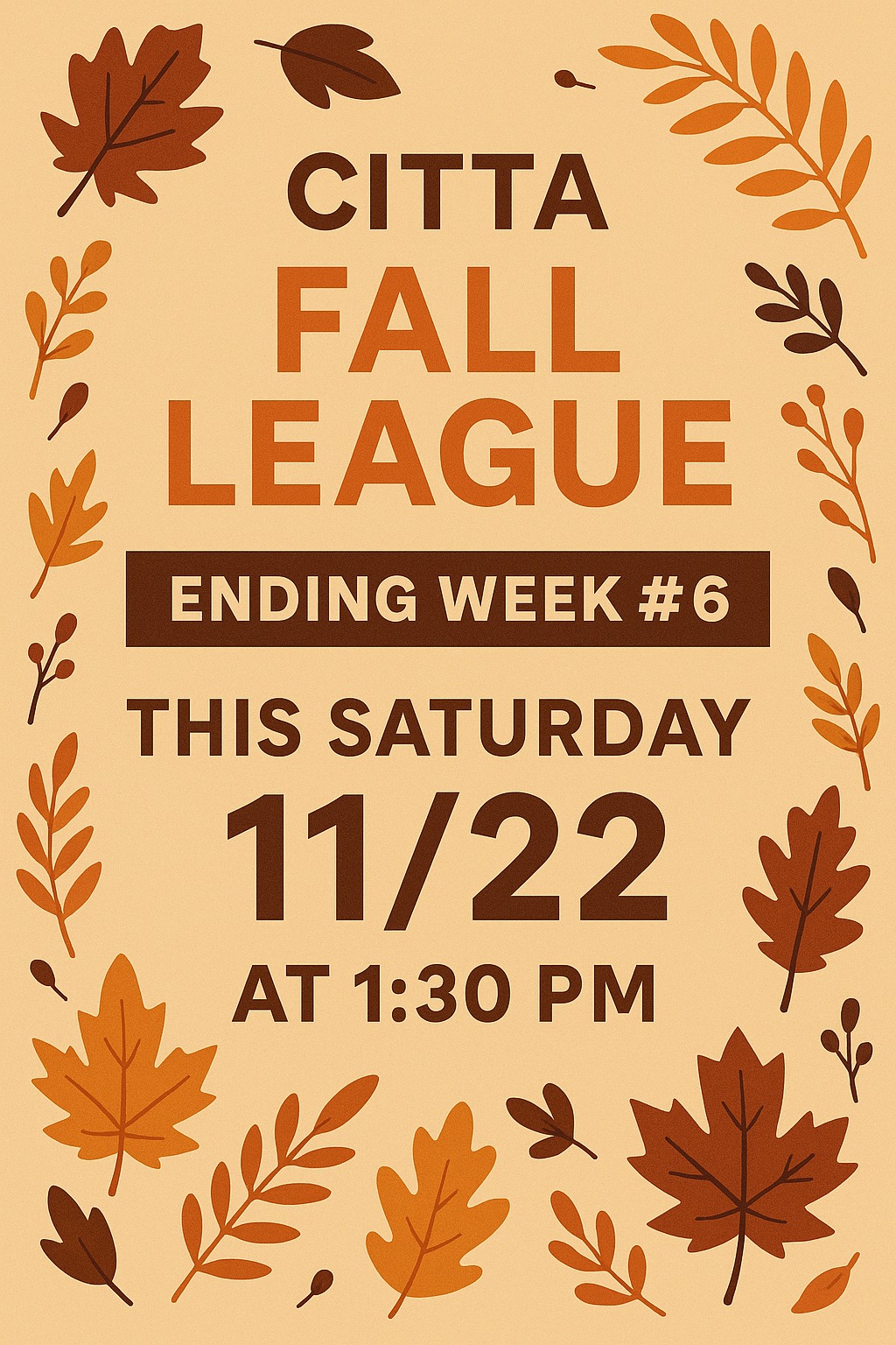fall season open league